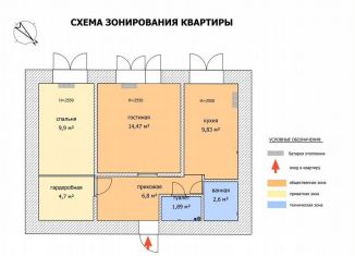 Продам 2-комнатную квартиру, 49.6 м2, Ухта, Кирпичный переулок, 9