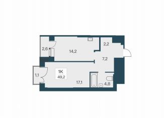 Продается однокомнатная квартира, 49.2 м2, Новосибирск, Центральный район, Красный проспект, 5