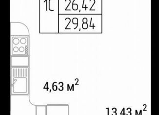 Продажа квартиры студии, 29.8 м2, Республика Алтай