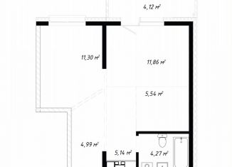 2-ком. квартира на продажу, 47.2 м2, Иркутск