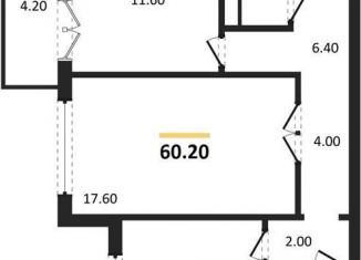 Продается 2-ком. квартира, 60.2 м2, посёлок Отрадное, бульвар 70 лет Победы, 5