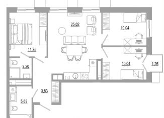 3-ком. квартира на продажу, 71 м2, Астрахань