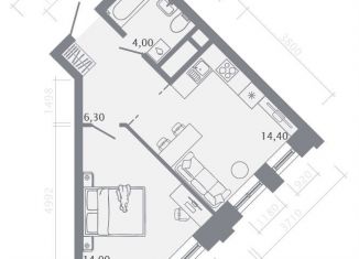 Продаю 1-комнатную квартиру, 38.7 м2, Казань, Советский район