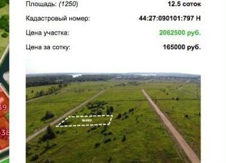 Продам земельный участок, 12.5 сот., Кострома, Заволжский район