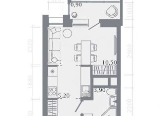 Продается квартира студия, 24.9 м2, Казань