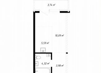 Продаю 1-ком. квартиру, 27.7 м2, Иркутская область