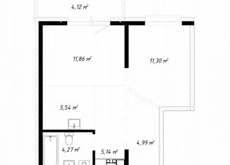 Продажа 2-ком. квартиры, 47.2 м2, Иркутск