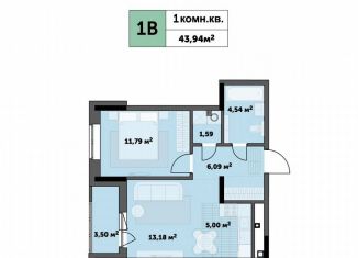 1-комнатная квартира на продажу, 43.9 м2, Москва, район Кунцево, улица Академика Павлова, 4