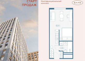 Квартира на продажу студия, 29.3 м2, Санкт-Петербург, метро Пионерская