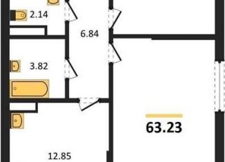 Продается 2-ком. квартира, 63.2 м2, Воронеж, Московский проспект, 132, Центральный район