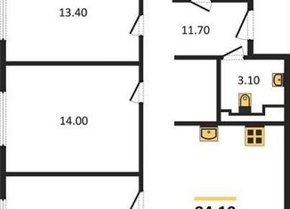 Продается трехкомнатная квартира, 84.1 м2, поселок Васильково, Весенняя улица, 3