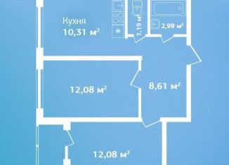 Продается 2-ком. квартира, 47.3 м2, Ленинградская область