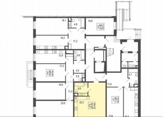 1-ком. квартира на продажу, 38.4 м2, деревня Пирогово