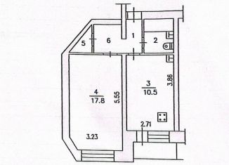 Продается 1-комнатная квартира, 37 м2, Чувашия, Южная улица, 6