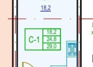 Продаю квартиру студию, 29 м2, Чечня, проспект В.В. Путина, 1Б