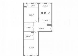 Продаю 2-ком. квартиру, 87.9 м2, Челябинск, Центральный район