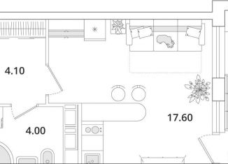 Квартира на продажу студия, 27.8 м2, Санкт-Петербург, метро Комендантский проспект, Планерная улица, 99