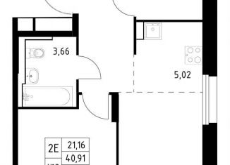 Продаю двухкомнатную квартиру, 41 м2, Красногорск, жилой комплекс Квартал Строгино, к2