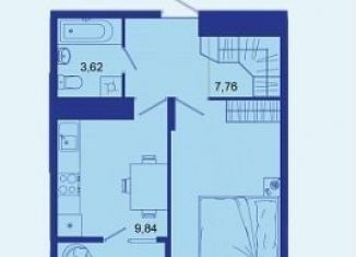 Продажа 1-комнатной квартиры, 39.1 м2, Брянск, Советский район