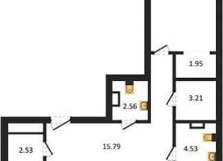 3-комнатная квартира на продажу, 92.9 м2, Воронеж