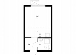 Продаю квартиру студию, 21.9 м2, Московская область