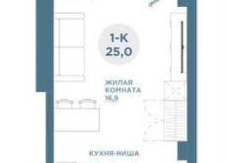 Продаю однокомнатную квартиру, 25 м2, Красноярский край, Свердловская улица, 6Е