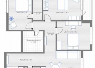 Продам 3-комнатную квартиру, 116 м2, Челябинск, улица Братьев Кашириных, 164А