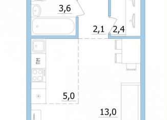 Продаю однокомнатную квартиру, 29 м2, Карелия, переулок Лермонтова