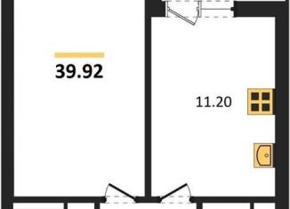 Продаю 1-комнатную квартиру, 39.9 м2, Воронежская область