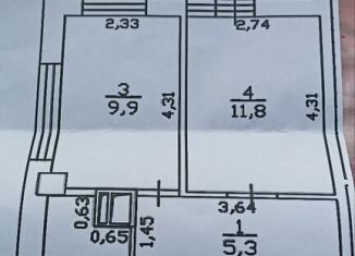 Продаю однокомнатную квартиру, 33.6 м2, Ростовская область, Раздорская улица, 2Ас2