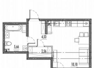 Продается квартира студия, 32.9 м2, Санкт-Петербург, Московское шоссе, 36, муниципальный округ Звёздное