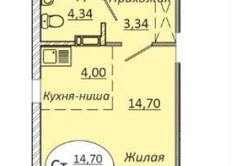 Продается квартира студия, 28.5 м2, Новосибирск, метро Октябрьская, 2-я Воинская улица, 51