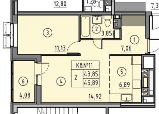 Продаю однокомнатную квартиру, 46 м2, Ростовская область, улица 20-я Линия, 16/25