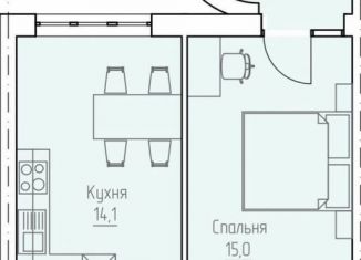 Продается 2-ком. квартира, 52.3 м2, Грозный, проспект В.В. Путина, 1А