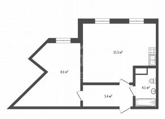 Продается 1-ком. квартира, 33.5 м2, Санкт-Петербург, бульвар Александра Грина, 1, Василеостровский район