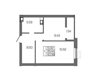 Продаю 1-комнатную квартиру, 41 м2, Волгоград, Дзержинский район