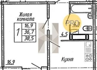 Продажа однокомнатной квартиры, 38.5 м2, Воронеж, улица Пескова, 6, Центральный район