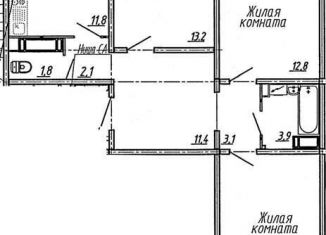 3-комнатная квартира на продажу, 83 м2, Воронеж, улица Пескова, 6, Центральный район