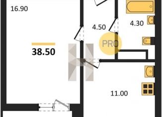 Продаю 1-ком. квартиру, 38.5 м2, Воронеж, улица Пескова, 6, Центральный район