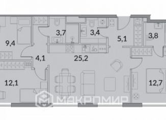 Продается 4-комнатная квартира, 79.5 м2, Москва, метро Серпуховская, Дубининская улица, 59А