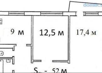 Продается двухкомнатная квартира, 52 м2, Чебоксары, Гражданская улица, 131, Московский район