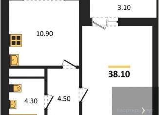 Продам 1-комнатную квартиру, 38.1 м2, Воронеж, улица Пескова, 6, Центральный район