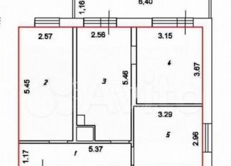 Продается 3-ком. квартира, 60.5 м2, Краснодар, улица Евгении Жигуленко, 7к2, микрорайон Завод Радиоизмерительных Приборов