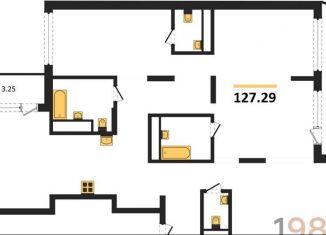 Продаю трехкомнатную квартиру, 127.3 м2, Воронеж, улица Фридриха Энгельса, 88