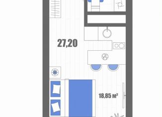 Продаю квартиру студию, 27.2 м2, Крым