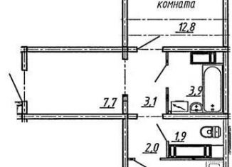 Продажа однокомнатной квартиры, 49.2 м2, Воронеж, улица Пескова, 6, Центральный район