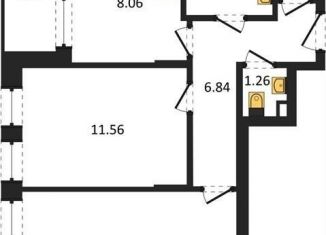 Продается двухкомнатная квартира, 50 м2, Воронеж, улица 45-й Стрелковой Дивизии, 259/27