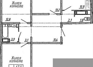 Продажа трехкомнатной квартиры, 83.1 м2, Воронеж, улица Пескова, 6, Центральный район