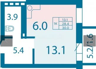 Продаю однокомнатную квартиру, 30 м2, Красноярск, Ключевская улица, 67