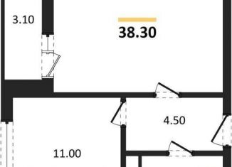 Продам однокомнатную квартиру, 38.3 м2, Воронеж, улица Пескова, 6, Центральный район